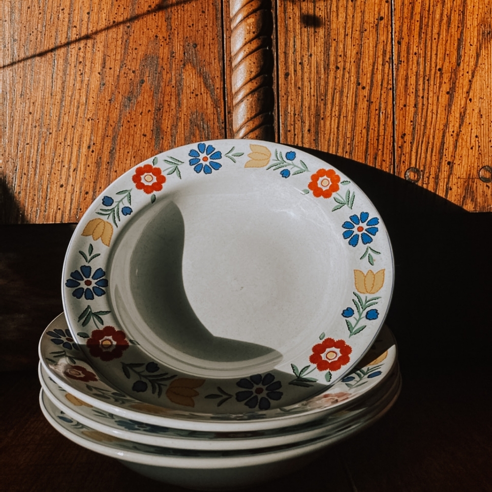 studio nova flat rim soup bowls